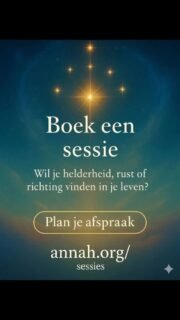 Heldere inzichten & Zuivere energie – zonder zweverigheid 

Loop je rond met vragen waar je zelf niet meer uitkomt? Voel je dat er iets blokkeert, maar kun je er de vinger niet op leggen? Soms werken oude antwoorden simpelweg niet meer en heb je behoefte aan duidelijkheid, overzicht en richting.

​Via de Akasha Kronieken en het liefdevolle bewustzijnsveld van An Nah help ik je te begrijpen waar je staat, wat je tegenhoudt en hoe je weer in lijn komt met jezelf. Geen vage verhalen, maar zuivere inzichten die precies raken wat jij nu nodig hebt.

Waarmee kan ik je helpen?

✔️ Begrijpen van terugkerende patronen & blokkades
✔️ Rust en ruimte in je hoofd en je hart
✔️ Healing van oude pijn of energetische zwaarte
✔️ Zuivering van de energie in je huis of werkruimte
✔️ Versterken van je intuïtie en jouw unieke zielslijn

​✨ “Je vertelt me wat ik eigenlijk al wist, maar vergeten was.” ✨

Mijn werk is er om je te helpen herinneren wie je werkelijk bent en waarom de dingen in je leven gebeuren zoals ze gebeuren.

​Een sessie boeken of meer informatie?

Kijk op de website of stuur me een bericht voor een transformerende sessie (online via Zoom).

​annah.org/sessies

🤍
