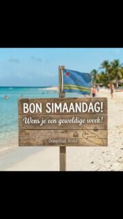 Op Aruba zeggen we altijd 'Bon Siman', een prachtige manier om iemand een fijne week te wensen. Maar op maandag... dan wordt het al snel 'Bon Simaandag'! 
Een kleine woordspeling voor een vrolijke start. Wens jullie allemaal een topweek! 🌴💙 

Let's make it count! 

#BonSiman #BonSimaandag #Aruba #OneHappyIsland