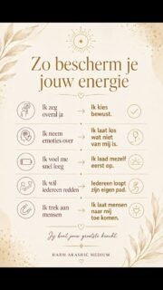 Veel mensen proberen zichzelf te beschermen tegen de energie van anderen. Eigenlijk mask je jezelf dan klein(er).
Als je deze aanname nu eens herprogrammeerd. Wat als bescherming niet begint met afschermen... maar met volledig aanwezig zijn in je eigen energie ?
Hoe voelt dat ?
Hoe sterker jij jouw eigen plek inneemt, hoe minder je wordt meegesleept door wat niet van jou is.
Meer weten, check de gratis tools op mn website.
🤍
#WijsheidVanAnNah
#MijnGidsengroep
#AnNah