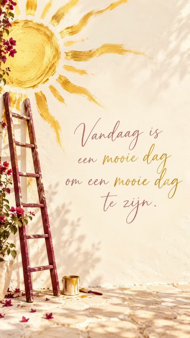 Vandaag is een mooie dag om een mooie dag te zijn ☀️

En schijnt de zon nog niet? Dan schilder je er zelf eentje bij 😃

Je hoeft niet altijd te wachten tot er iets bijzonders gebeurt. Je kunt zelf kleur geven aan je dag. Door iets te doen waar je blij van wordt, een idee op te pakken of die stap te zetten waar je al een tijdje over nadenkt.

Vandaag zet ik zo’n stap. Eentje waar ik heel veel zin in heb en die voor mij het begin is van iets moois.

Wat precies? Dat vertel ik jullie later wel. 

Vandaag geniet ik gewoon even van dit gevoel 💛
