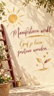 In mijn vorige post schilderden we zelf een zonnetje op de muur. Want je kunt zelf kleur geven aan je dag ☀️

Dat kan ook met de woorden die je tegen jezelf zegt.

‘Dat lukt me toch niet.’
Of: ‘Ik probeer het gewoon.’

Voel je het verschil?

Je hoeft niet alles leuk te vinden. En een rotdag mag er ook zijn. Maar je mag best wat liever tegen jezelf praten. 

Woorden dragen kracht, gebruik ze om je leven vorm te geven.

Heb je een idee waar je blij van wordt? Geef het een kans. Begin met een klein stapje.

Dat doe ik nu ook. Spannend? Ja. Maar ik krijg er vooral heel veel zin van 💛